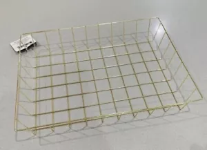 Essentials gold basket tray home decor new - Picture 1 of 2