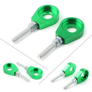 2 Stück 12 mm Kettenverstellblock Spanner für Pit Quad Dirt Bike ATV CRF50 grün - Bild 1 von 9
