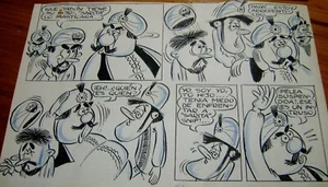 FERRARIO ORIGINAL ART PAGE FUNNY QATAR COMIC ED. TORINO ARGENTINA 1962 - Picture 1 of 1