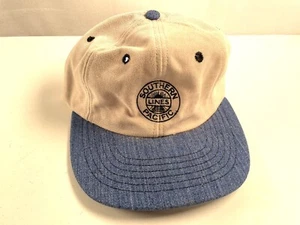 Vintage Southern Pacific Denim Snap Back Hat Cap - Picture 1 of 1