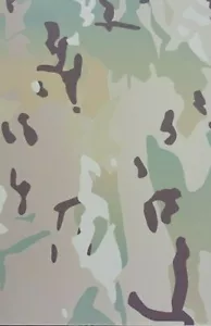 2mm KYDEX T Sheet 297 X 210 nominal,Large GFG2020 Multicam Camo on Light tan UK - Picture 1 of 2