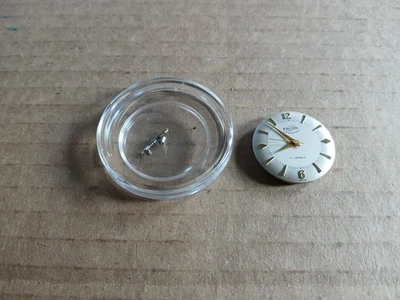 Vintage Enicar Ultrasonic Watch Parts Dial Movement Hands Stem - Image 1 of 4