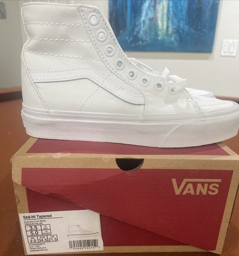 Taglia 3 5 VANS Sk8 Conico Alto Vero Bianco