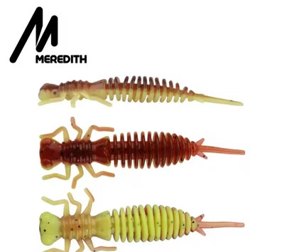 Grub Larvae Lure Soft Worm Fishing Lure 10 x 50mm LRF Bass Perch UK Seller — 第 1/4 张图片