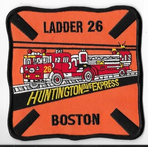 Boston Fire Department, Massachusetts Ladder 26 Huntington Ave Express Patch V1 - Picture 1 of 2