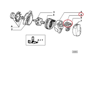 RADDRIZZATORE ALTERNATORE FIAT COUPE' - ALFA 155 - LANCIA Y10 ORIGINALE 9947731 - Foto 1 di 1