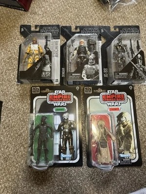 Star Wars Serie Negra Cazarrecompensas Lote de 5 Empire Strikes Back Foto 1 de 4