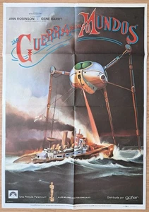 The War of the Worlds ORIGINAL Spanish '79 POSTER H G Wells George Pal rare art - Picture 1 of 7