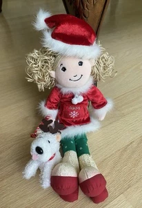 Groovy Girls Doll Noella with Reindeer Dog Holiday/Christmas/Winter/Santa Blond - Picture 1 of 5