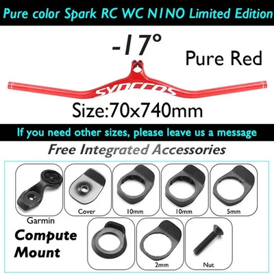 Manillar MTB Integrado IC SL Carbono -8/-17/-25° Vástago con Soportes y Espaciadores Foto 1 de 4