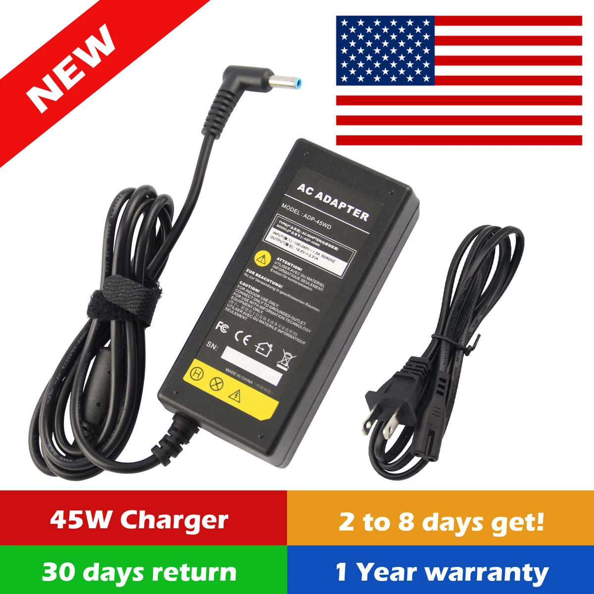 Power4Laptops AC Adapter Charger For Acer Chromebook CB3-431-C659 - 19V 3.42A Replacement Power Supply