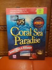 Coral Sea Paradise Screen Savers & Wallpaper Software Cosmi 1998 CD ROM Vintage