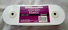 Uni-trim Fitted Sheet Elastic Quality 100 Polyester 18mm Wide X 40 Metre Bolt