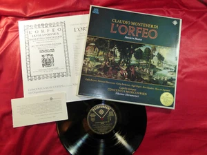CLAUDIO MONTEVERDI L´ORFEO CONCENTUS MUSICUS WIEN HARNONCOURT 3LP TELEFUNKEN - Picture 1 of 5