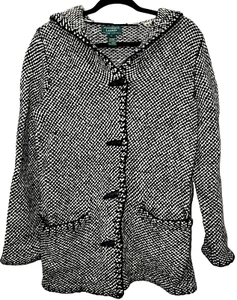 Lauren Ralph Lauren Handgestrickt Lammwolle Pullover Mantel Damen Größe Small Jacke - Bild 1 von 8