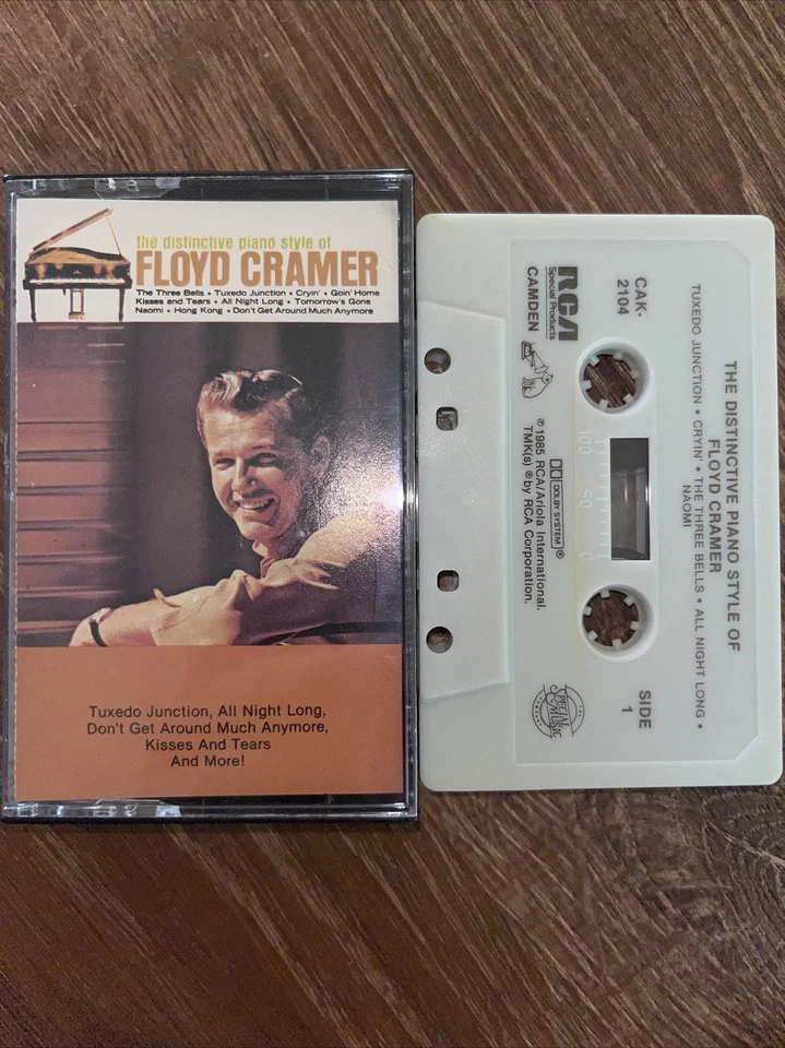 The Distinctive Piano Style Of Floyd Cramer Audio Music Cassette Tape 1985 RCA - Image 1 of 1