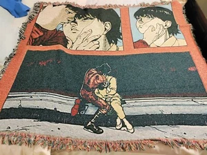 NEW! AKIRA Hand Woven Throw Blanket by Lord Fubu 60” x 50” EWDIL Anime Art Piece - Picture 1 of 4