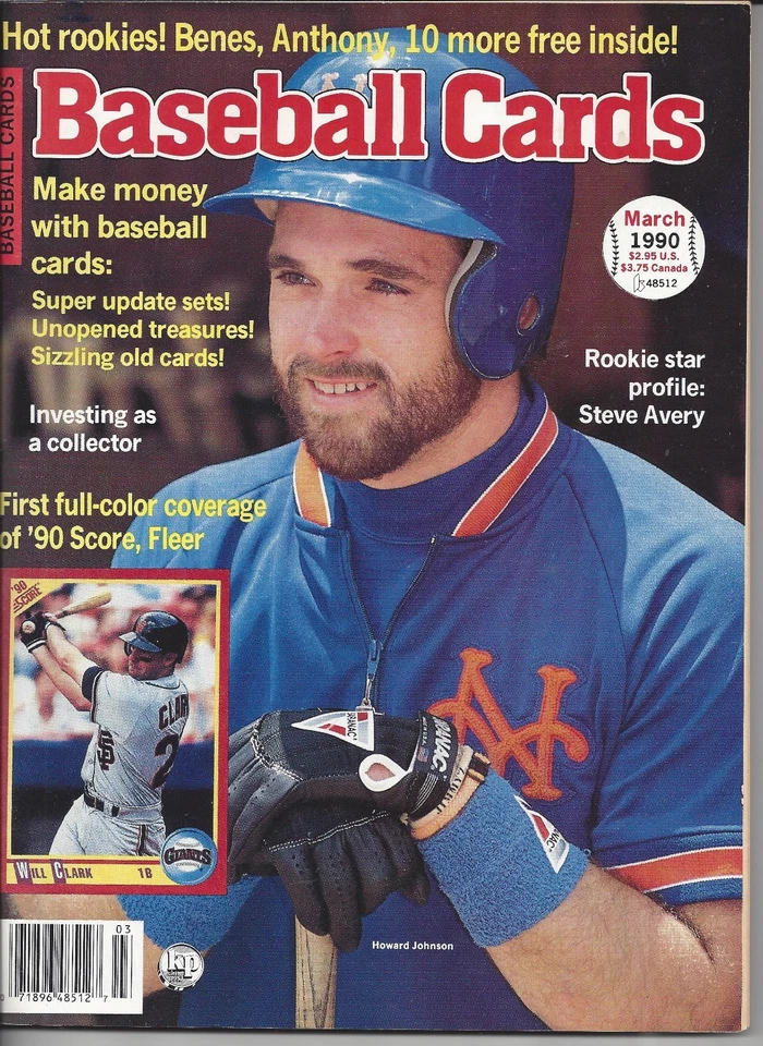 Vintage Howard Johnson on Cover March, 1990 Baseball Cards - Image 1 of 1