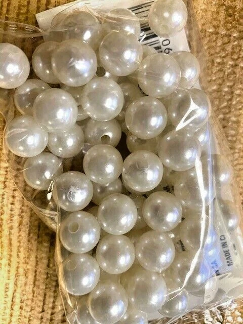 PACK 30 CT 12 MM CUENTAS BLANCAS SALMÓN, STEELHEAD, TRUCHA REUTILIZABLE  Foto 1 de 1