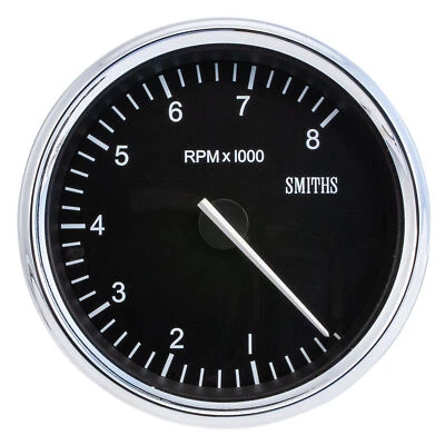 Smiths Professional Classic Tachometer - 0-8000rpm - 100mm Diameter - Image 1 of 3