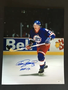 TEEMU SELANNE AUTOGRAPHED 16 X 20 WINNEPEG JETS ACTION PHOTO W/ INSCR. J.S.A. - Picture 1 of 6