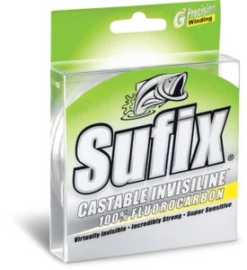 Sufix 680 Castable Invisiline 100% Fluorocarbon line NIP 200Yd Pick lb test DISC - Picture 1 of 14