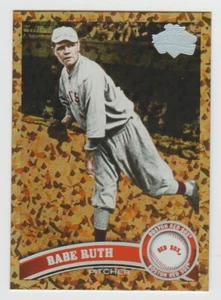 Babe Ruth Medias Rojas 2011 Topps Actualización Diamante Aniversario Coñac Paralelo #US154 - Imagen 1 de 2