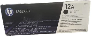 HP 12A Black Original LaserJet Toner Cartridge, ~2,000 pages, Q2612A - Picture 1 of 6