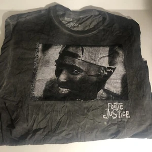 Camiseta Tupac Shakur Poetic Justice L Gris/Negro Rap Hip Hop Sh2 - Imagen 1 de 2