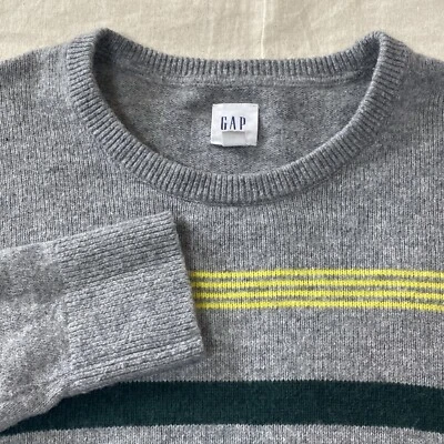 Vtg Gap Men’s Crazy Stripe Wool Blend  Sweater Y2K Sz Sm - Image 1 of 4