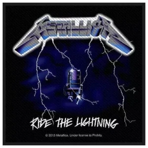 METALLICA - Patch Aufnäher - Ride the lightning 10x10cm - Bild 1 von 1
