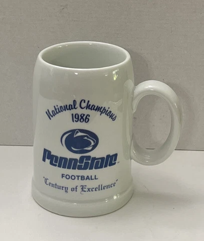 Penn State Nittany Lions 1986 National Champions Schedule Tall Mug/Stein Vintage Cover