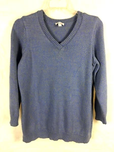 Denim & Co. V-neck Long Sleeve Sweater Tunic Size XL Lilac B13*B - Picture 1 of 6