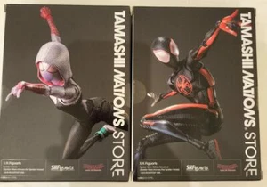 Bandai S.H.Figuarts Spider-Man & Gwen Across Spider-Verse 1610 ROOFTOP ver - Picture 1 of 14