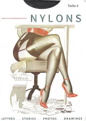 VINTAGE NYLONSTOCKINGS NYLONSTRÜMPFE NICHT DEHNBAR! SIZE L COFFEE ! - Bild 1 von 4