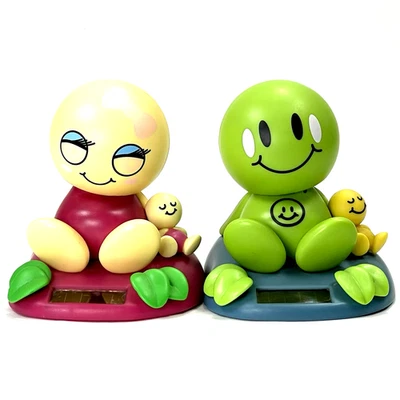 2002 TOMY на солнечных батареях счастливое лицо друзья проверены/работает - Изображение 1 из 4