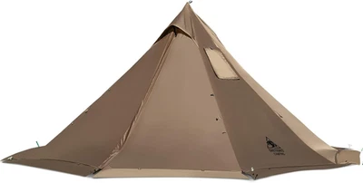 Tienda caliente Smokey HUT con gato de estufa, tienda tipi ultraligera de 4 estaciones con esquí para nieve Foto 1 de 4