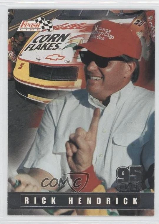 1995 Classic Finish Line Silver Rick Hendrick #14 HOF - Image 1 of 2