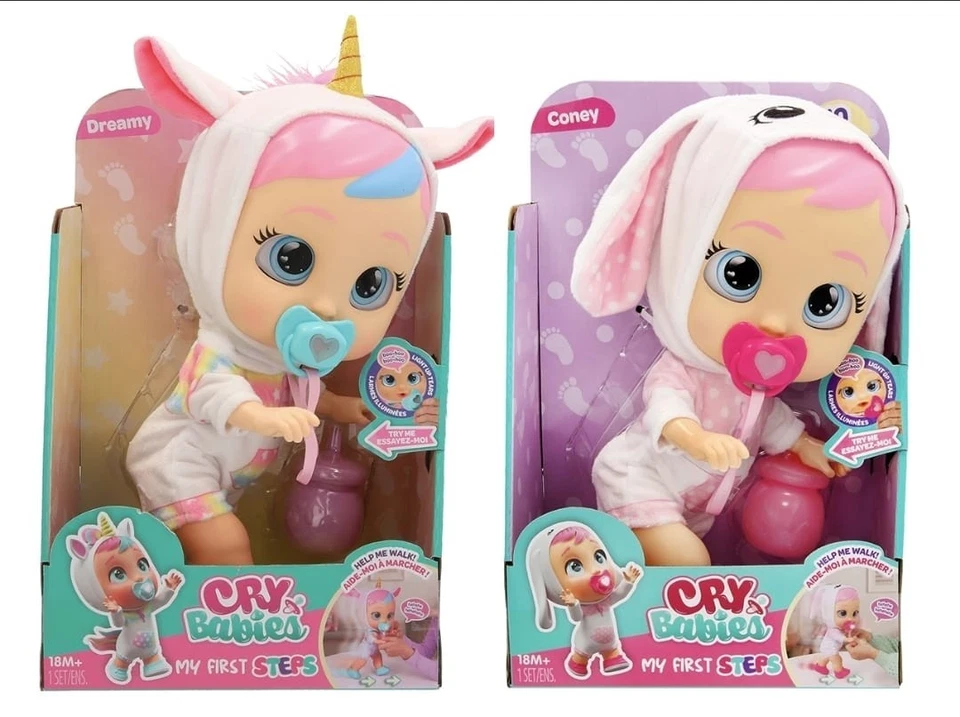 Cry Babies My First Steps i Suoi Primi Passi Bambola Interattiva da 18+ Mesi - Immagine 1 di 4