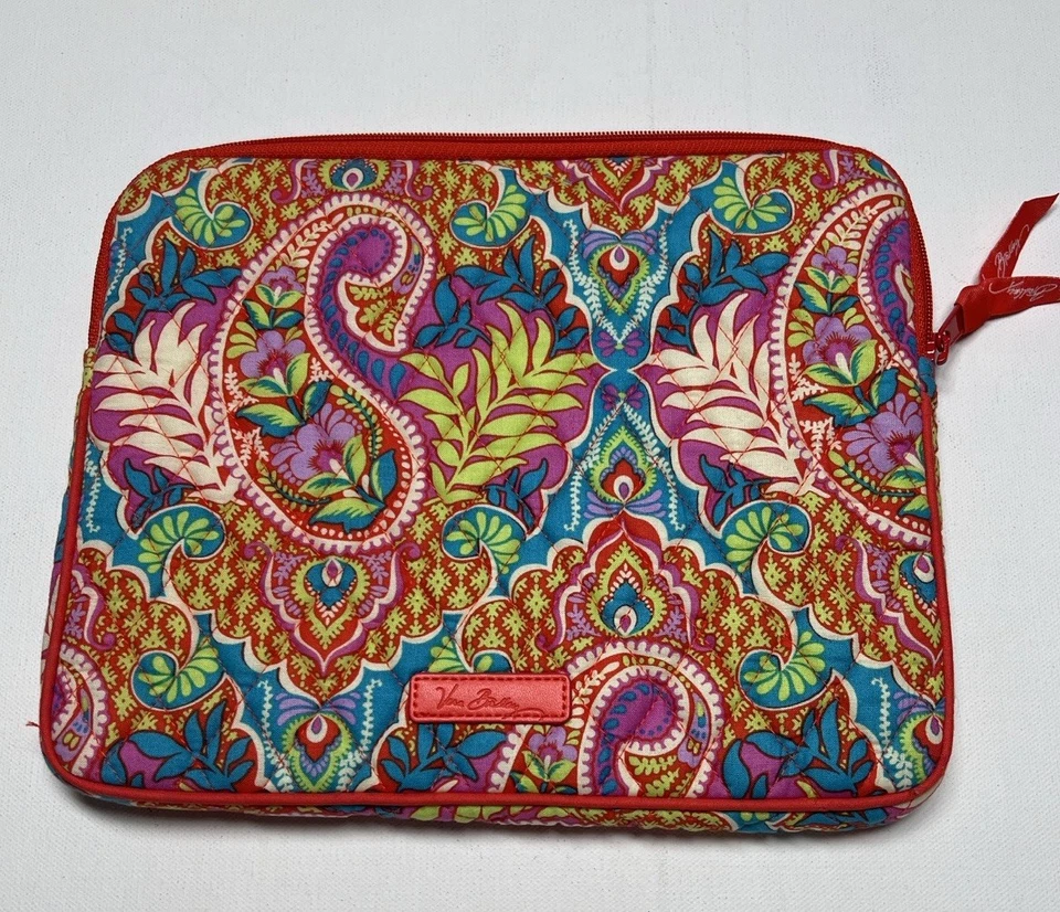 Vera Bradley Red Paisley Floral  Mini Tablet E-Reader/Book Sleeve Case - Image 1 of 4