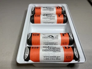 2007 Utah State Quarters from the US MINT…2 rolls P/D…2 Sets available - Picture 1 of 2