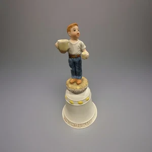 Norman Rockwell Bell, 1978, 5 Cents a Glass, Children's series 3 1/4"d x 6 3/4"h - Picture 1 of 6