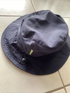 Kathmandu Bucket Hat L/XL Unisex Dark Blue Hiking Outdoor Adjustable No Fly Zone - Picture 1 of 8