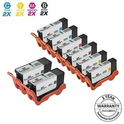 8PK 100XL BLACK COLOR for Lexmark 14N1068 14N1069 14N1070 14N1071 S816 S301 S815 - Image 1 of 4