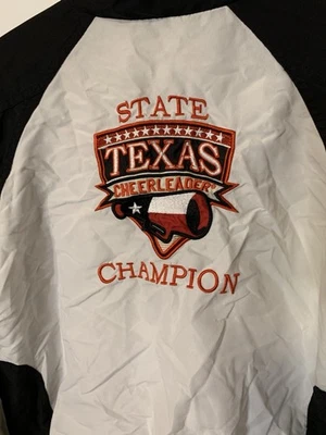 Винтажный чемпион ветровка куртка мужская M с подкладкой молнии цвет блока синий белый 90-х - Изображение 1 из 4