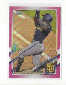 2021 Topps Chrome Pink Refractor #135 Luis Campusano Rookie RC Padres - Picture 1 of 1
