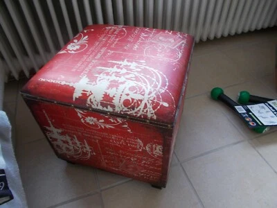 Orientalischer Pouf , Deckel aufklappbar mit Stauraum 48 x 48 x 48 cm - Bild 1 von 4