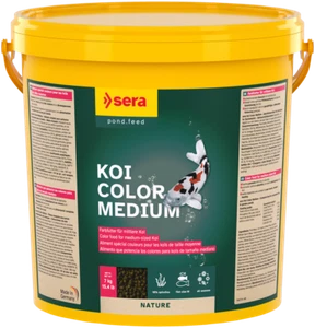 Sera Koi Color Medium 21 Liter Eimer Teichfutter Fischfutter Sticks Goldfische - Bild 1 von 1