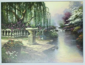 Thomas Kinkade The Hour of Prayer 25,5 x 34 Studio verpackte Leinwand mit COA - Bild 1 von 2