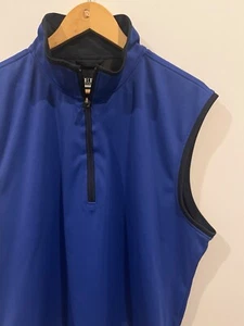 Zero Restriction Blue Soft-Shell Golf Vest - Picture 1 of 8